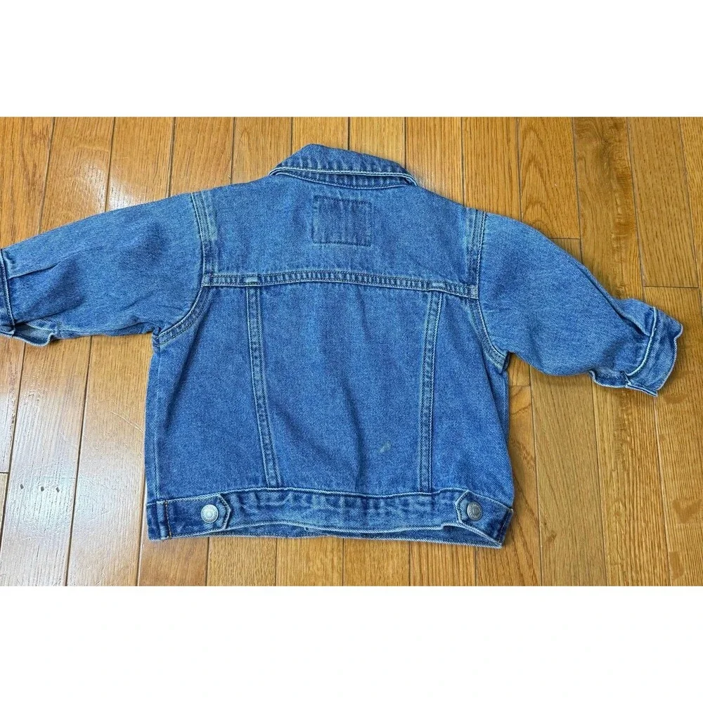 Baby Gap Vintage Denim Trucker‎ Jacket Medium Wash Blue 6-12 Months Cotton